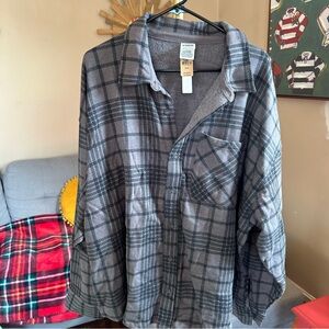 NWT Victoria’s Secret PINK Plaid Shacket XL